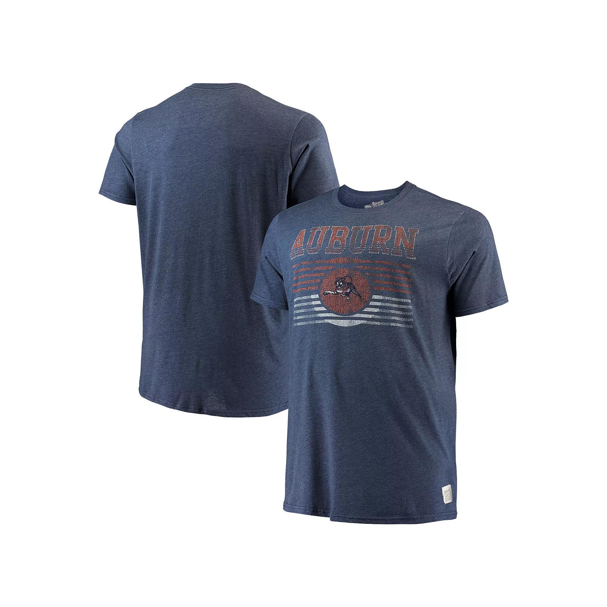 Men's Original Retro Brand Heathered Navy Auburn Tigers Big & Tall Mock Twist T-Shirt, Size: 1XB, Blue Product Image