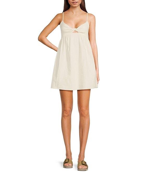 Billabong In A Twist Front Cut-Out Mini Dress Product Image