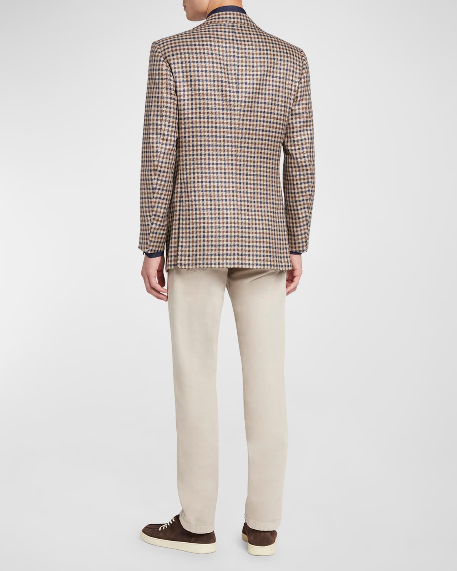 Men's Check Wool-Silk Sport Coat Product Image