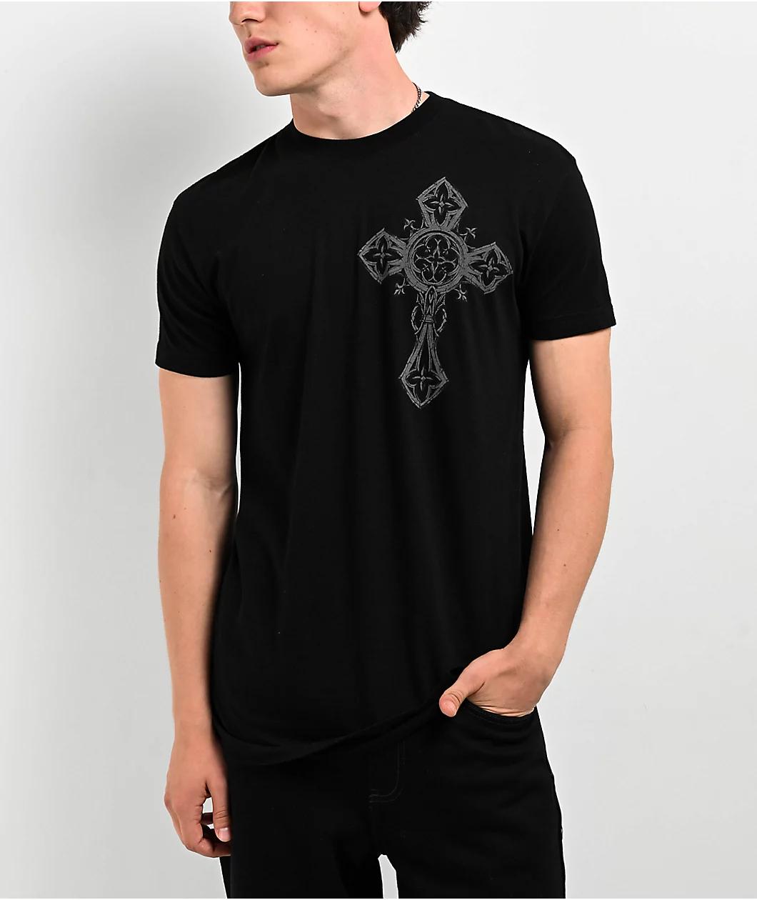 Affliction Spiker Reflective Black T-Shirt Product Image