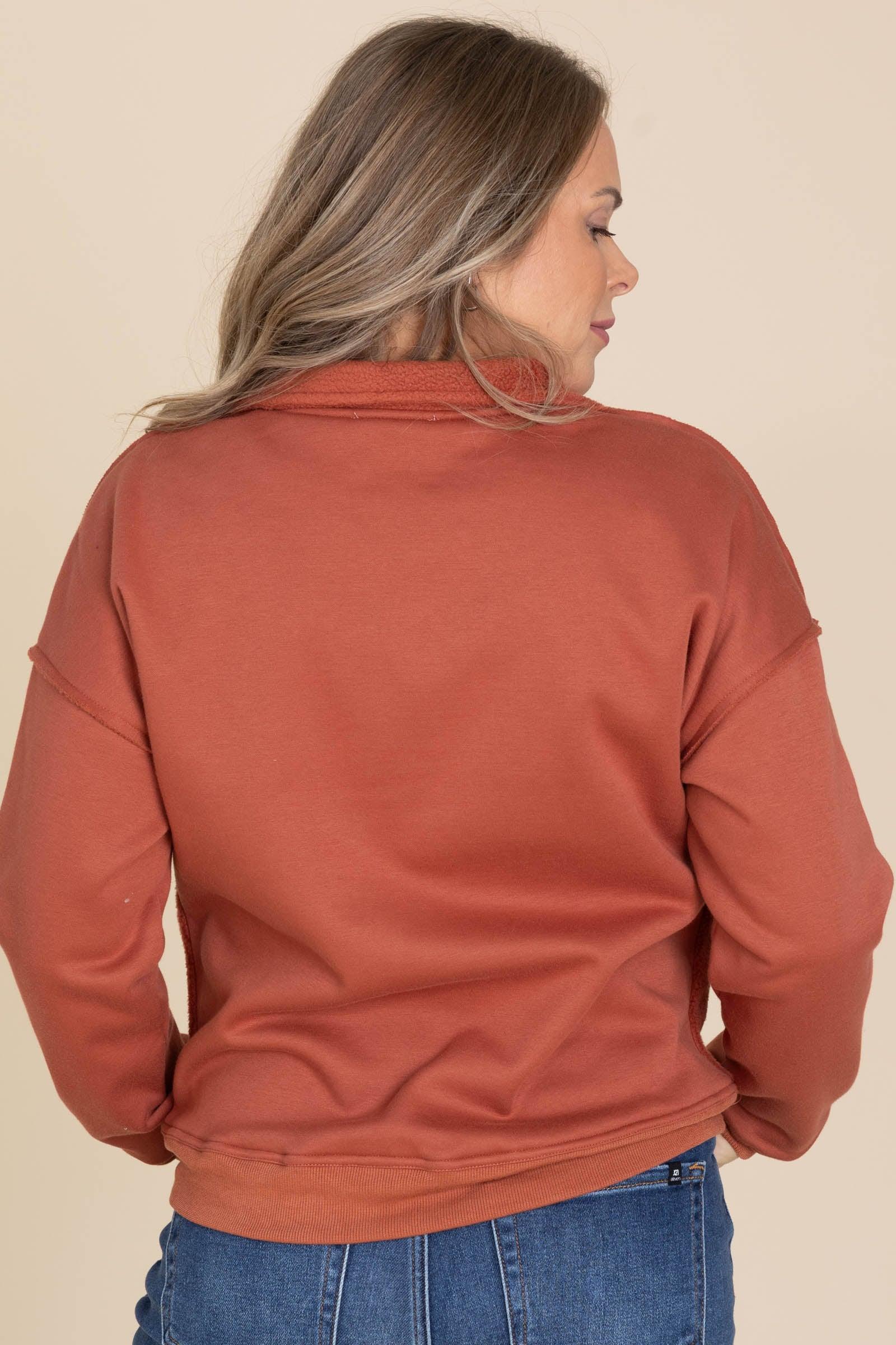 Fleece Terry 1/2 Zip Pullover Product Image