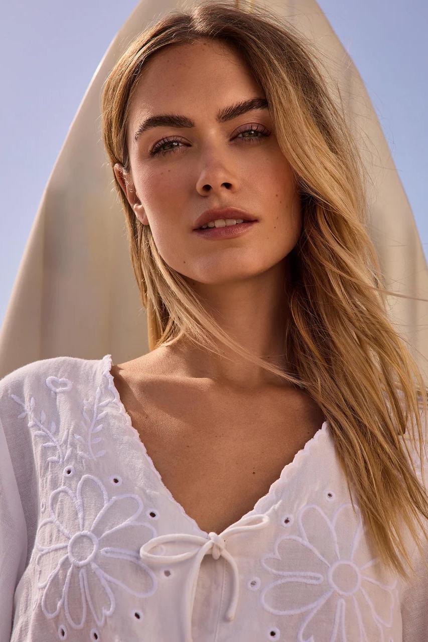 Eyelet Embroidery Blouse Product Image