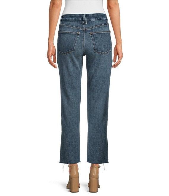 Good American Soft Tech Good Legs Straight Jeans Product Image