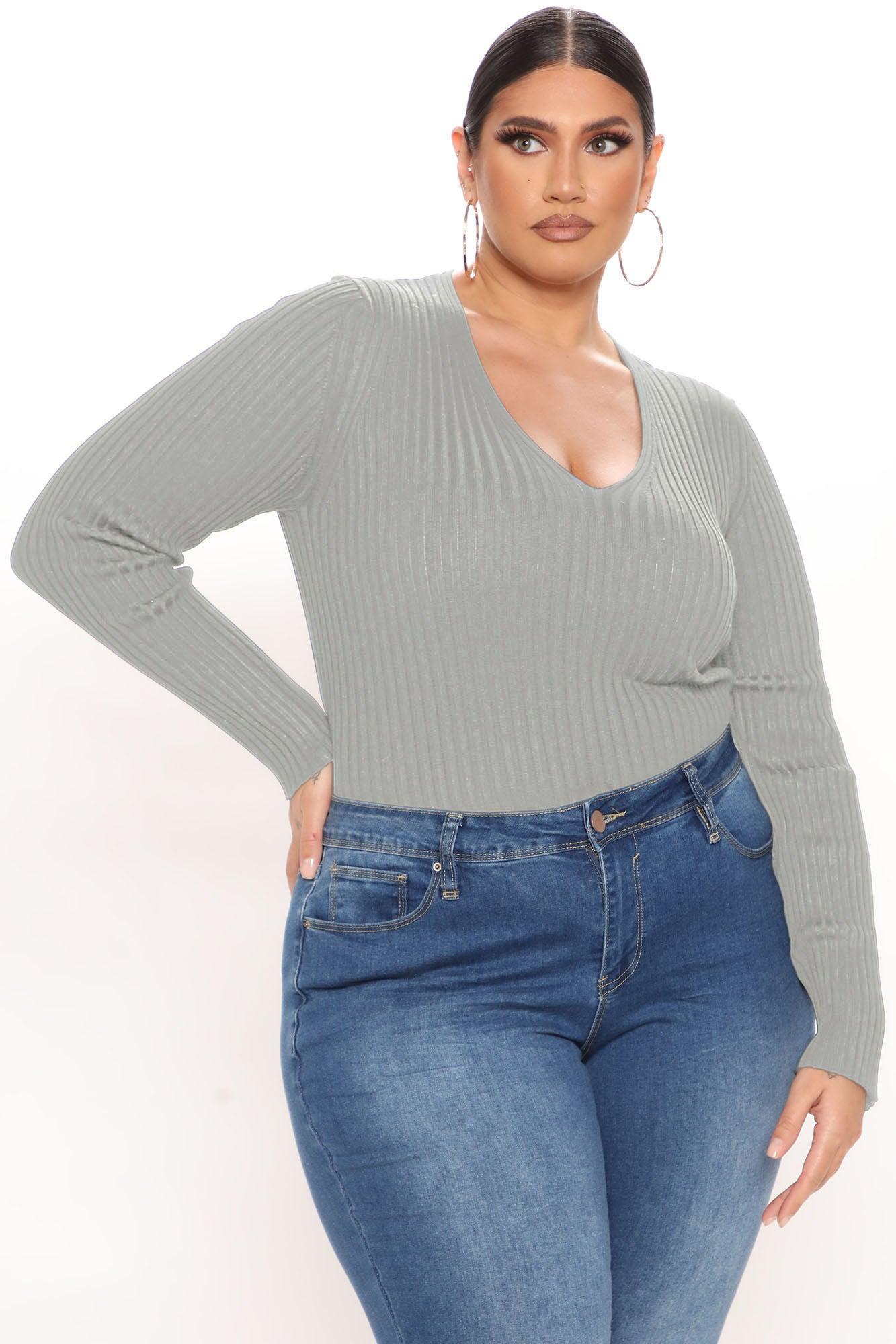 Giving Me The Feels Sweater - Heather Grey Product Image