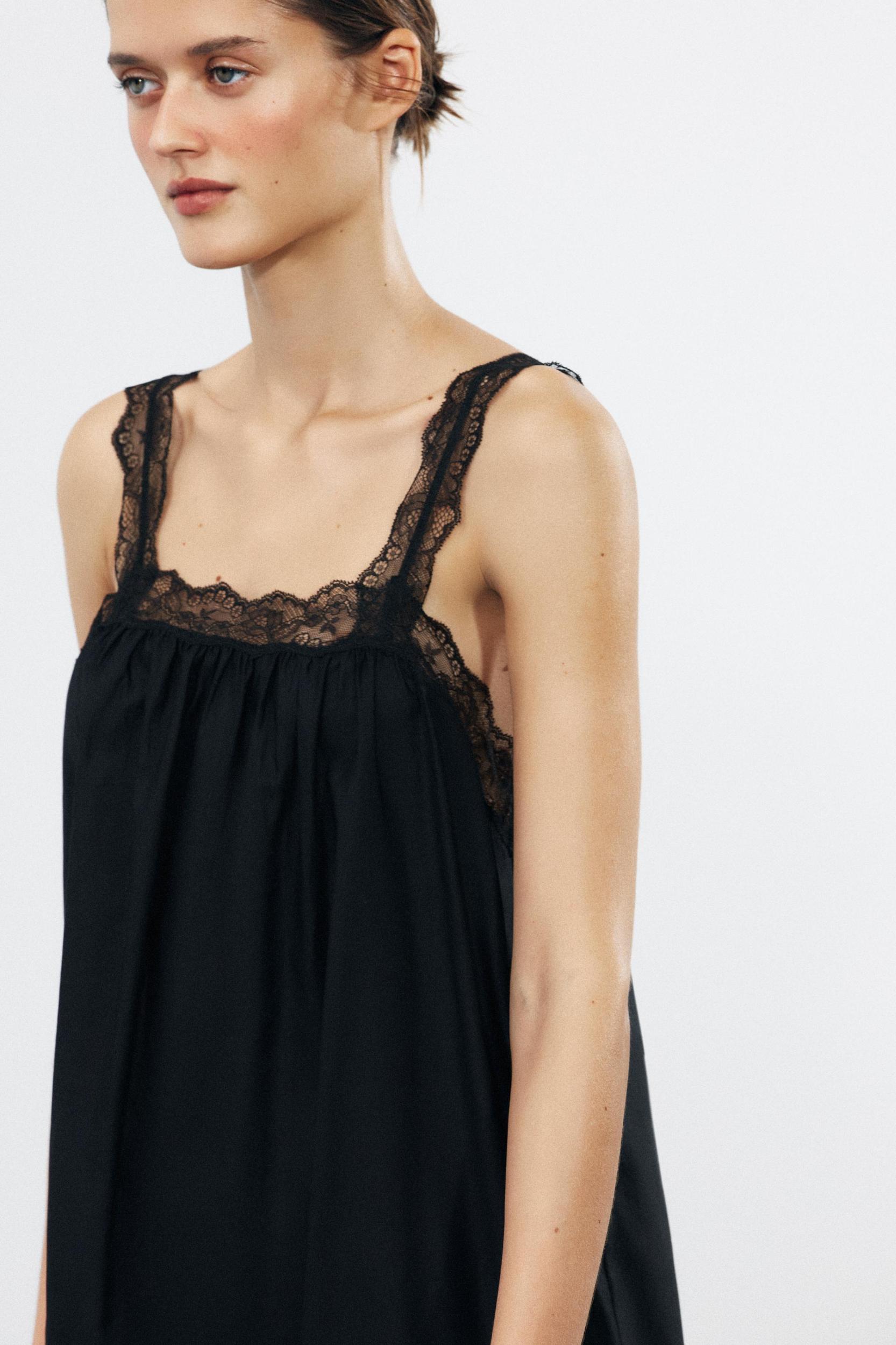 LACE MIDI DRESS ZW COLLECTION Product Image