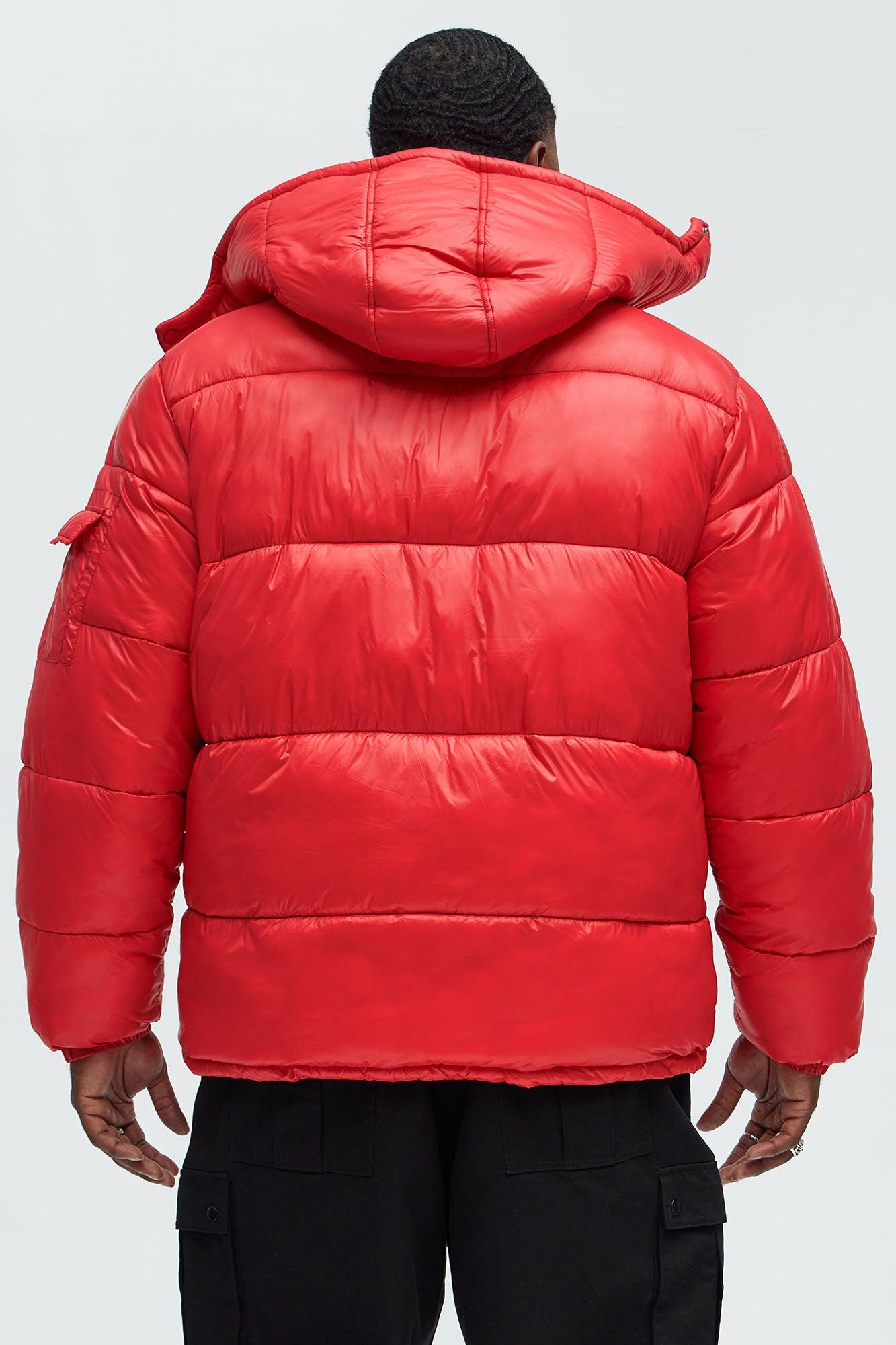 Nixer Puffer Jacket - Red Male Product Image