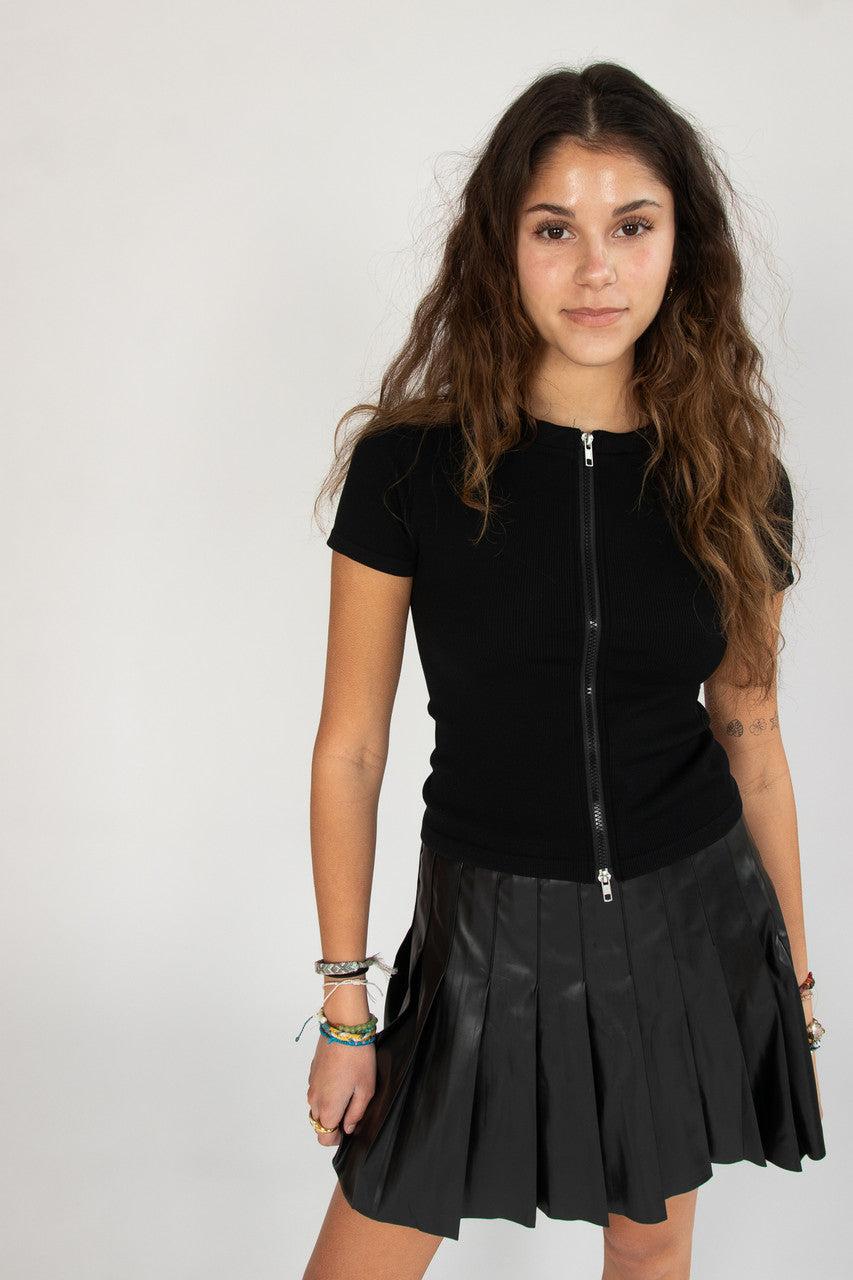 Seamless Zip Up Tee Product Image