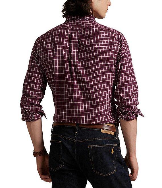 Polo Ralph Lauren Checked Classic Fit Performance Oxford Long Sleeve Woven Shirt Product Image