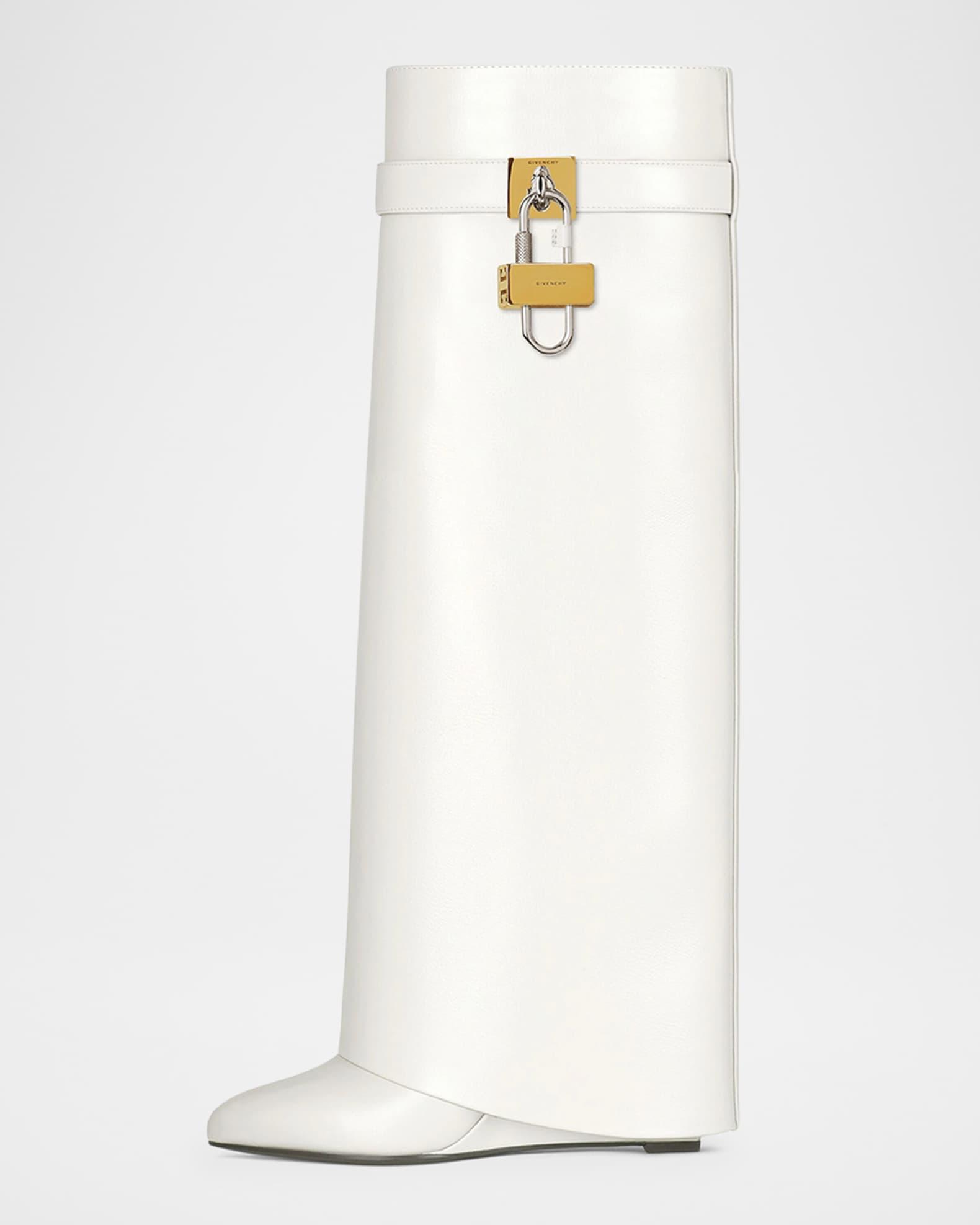 Shark Lock Leather Boots Product Image