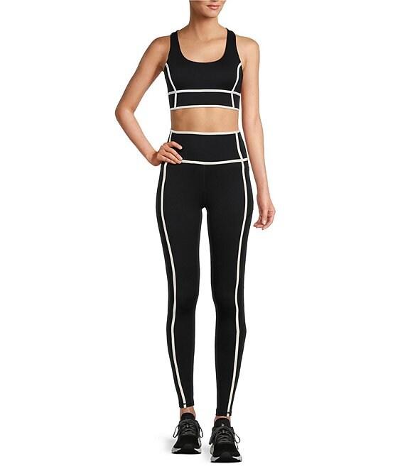 Antonio Melani Active Action High Waisted Contrast Trim 28-Inch Coordinating Leggings Product Image