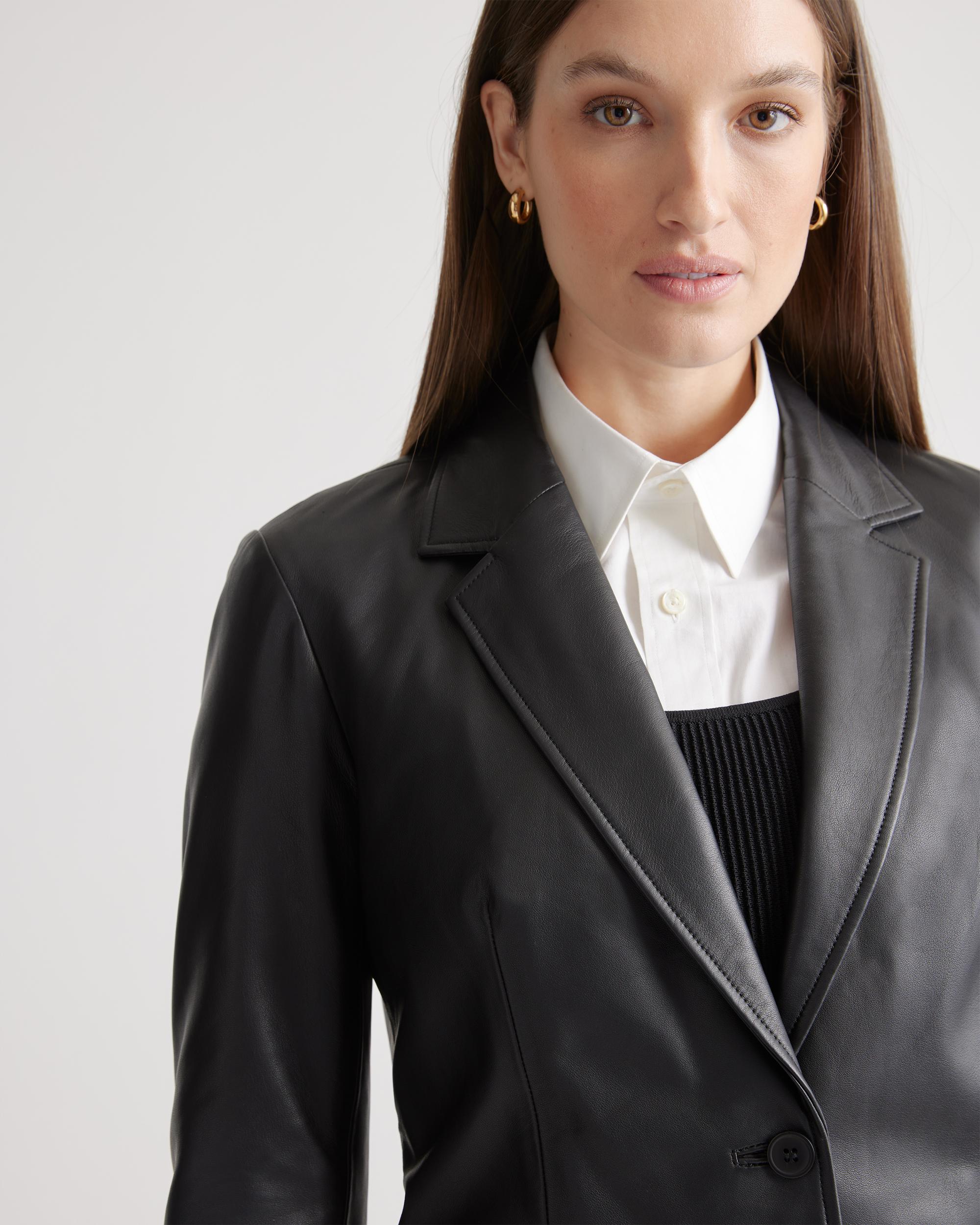 Quince | Women's Blazer Size XS, Leather Product Image