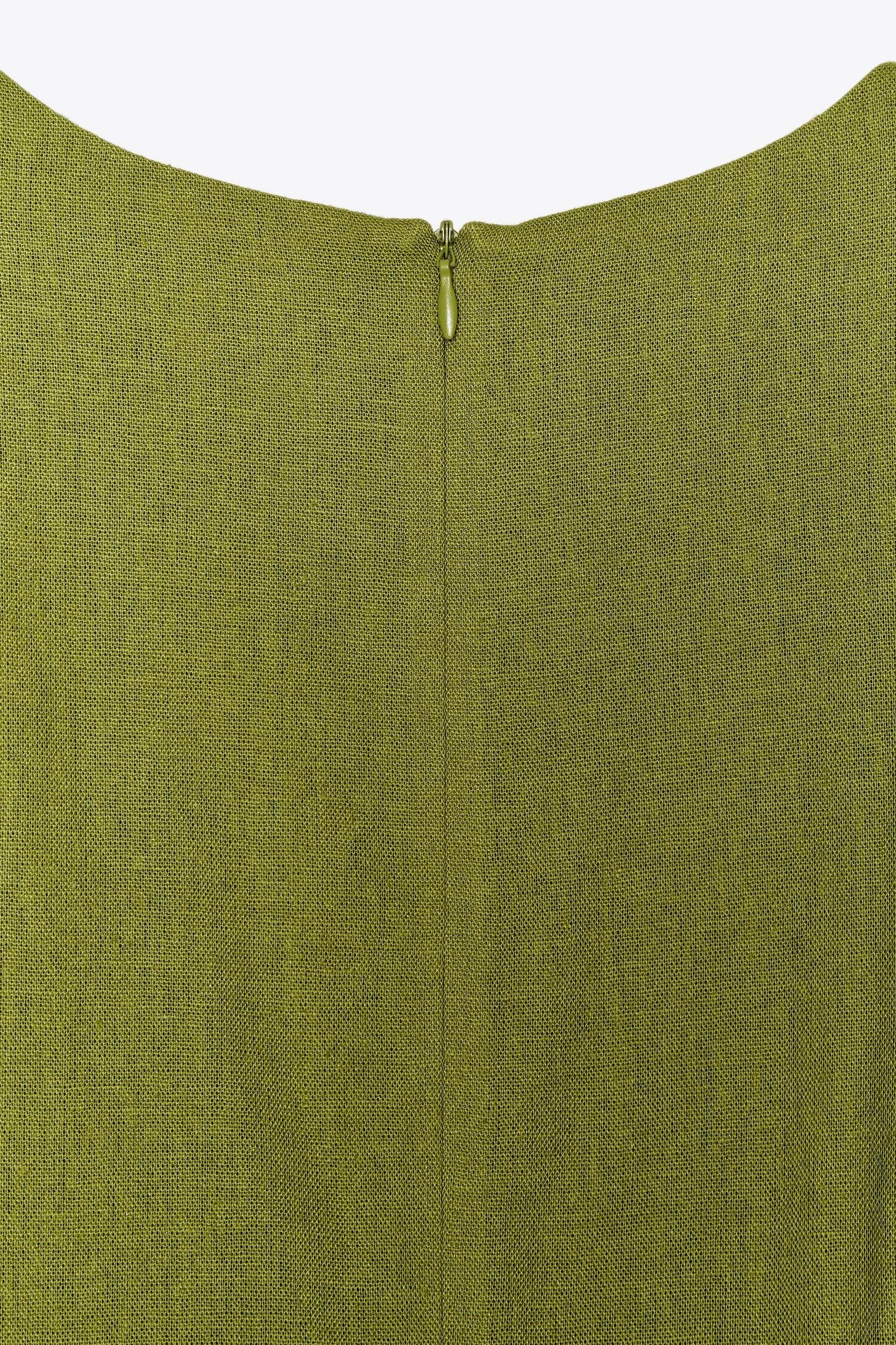 LINEN MIDI DRESS Product Image