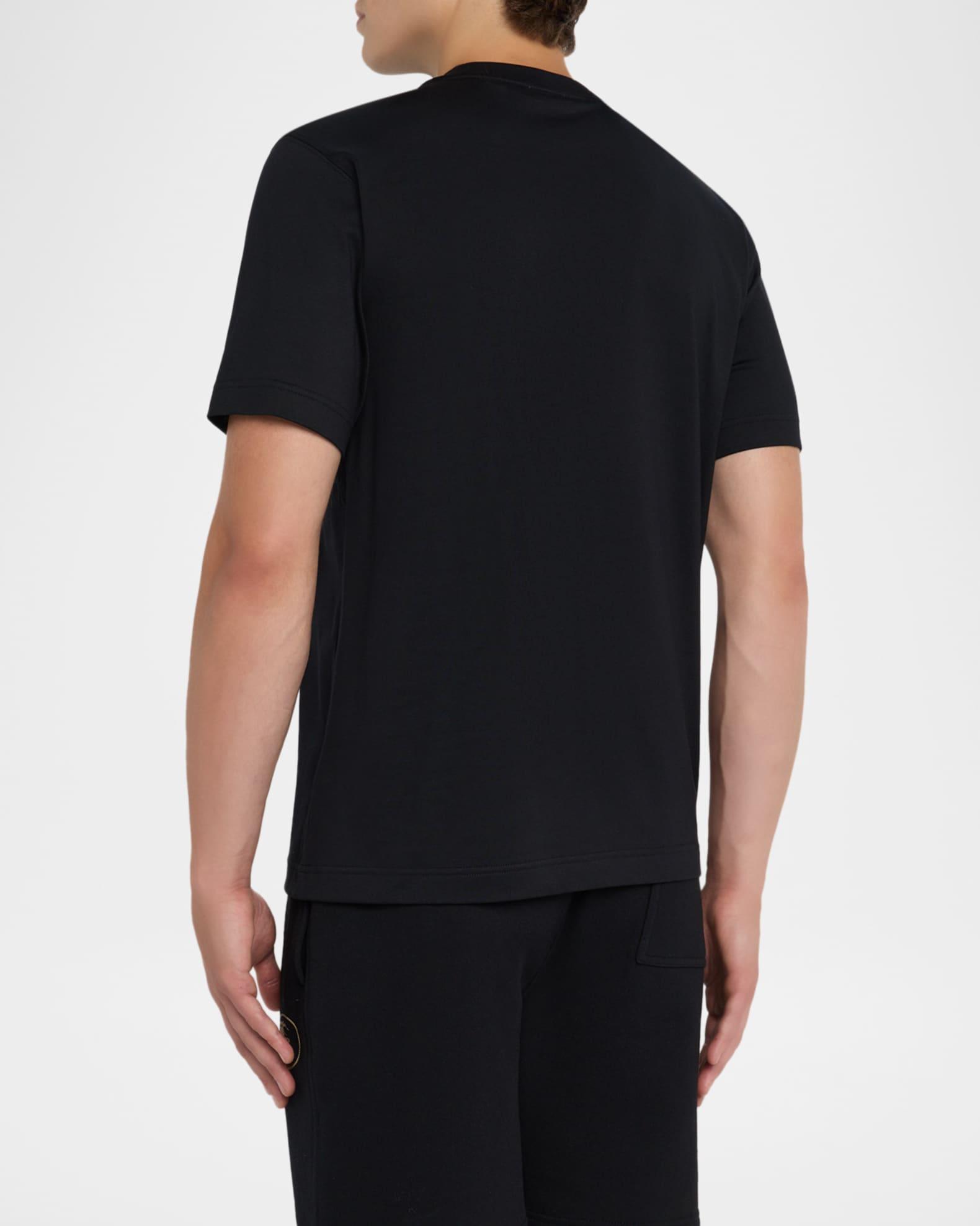 Men's Cotton Knight Stamp Graphic T-Shirt Product Image