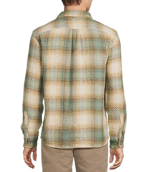 Rowm Long Sleeve Herringbone Large Plaid Woven Shirt Product Image