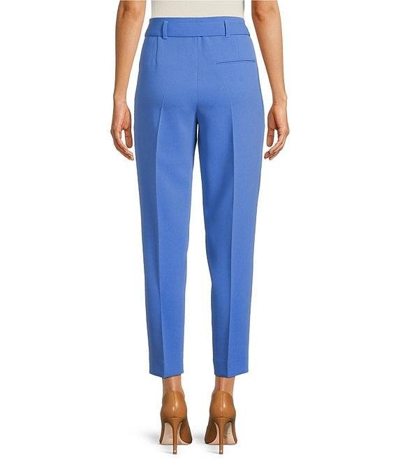BOSS by Hugo Boss Tapiah Woven Pleated front Tapered Leg Cropped Trouser Product Image