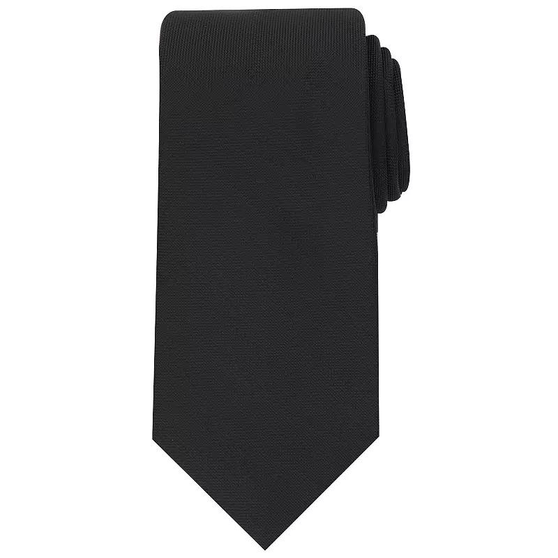 Men's Bespoke Solid Tie, Black Conway Product Image