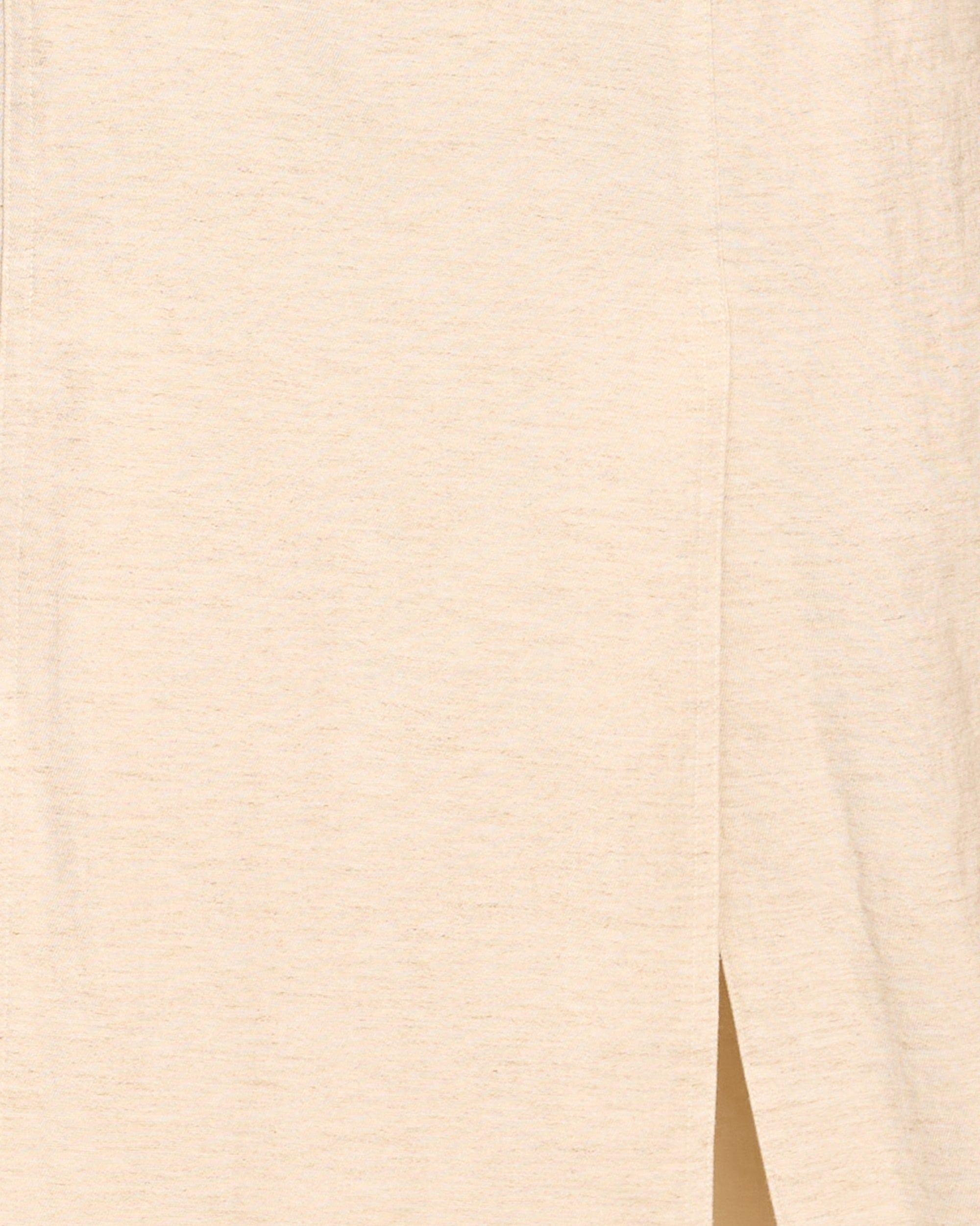 Ranni Front-Vent Linen-Blend Skirt Product Image