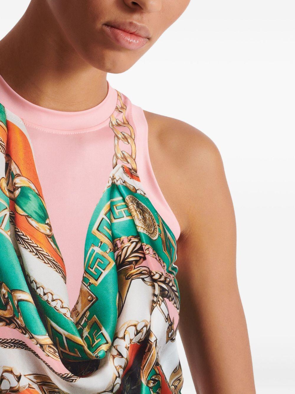 Foulard-print vest Product Image