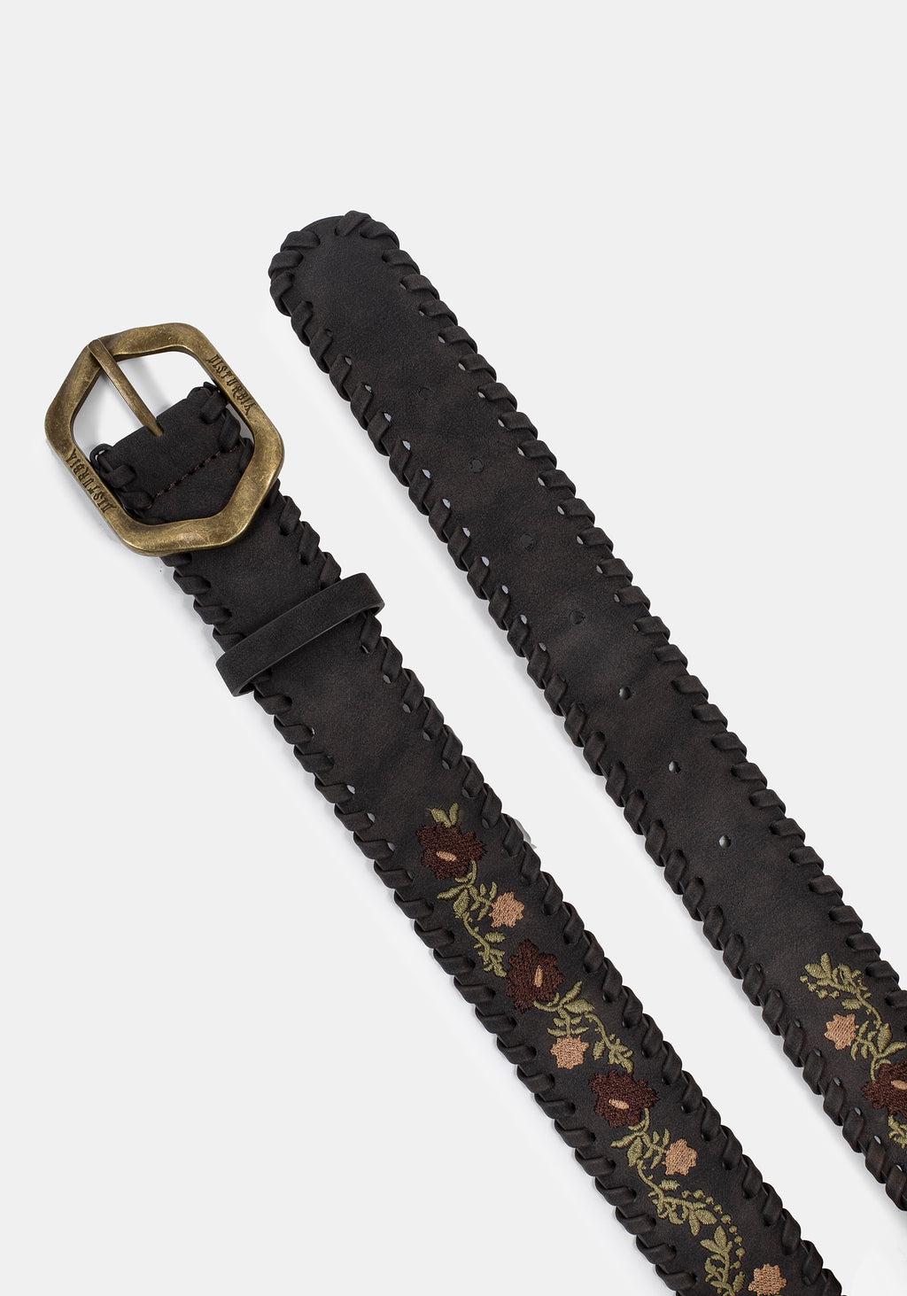 Nettle Whipstitch Floral Embroidered Belt Product Image