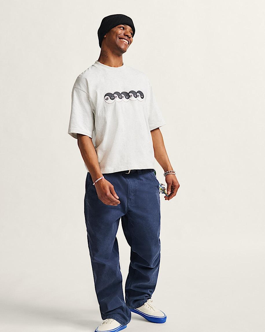 Premium Authentic Duck Canvas Shoe in White / Blue| Vans US Product Image