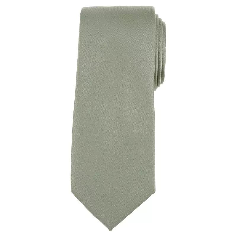 Men's Bespoke Solid Sateen Tie, Gold Sateen Product Image