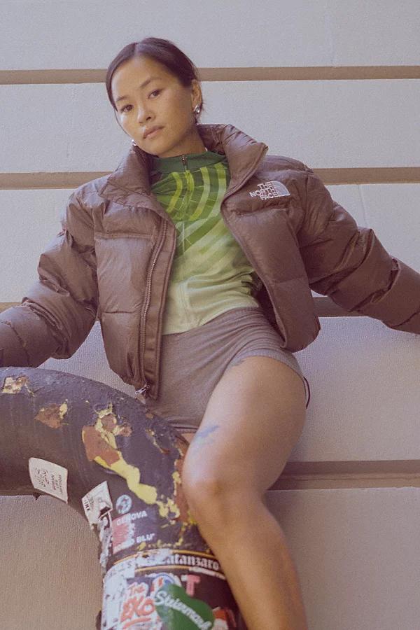 The North Face Nuptse Cropped Puffer Jacket Womens at Urban Outfitters Product Image