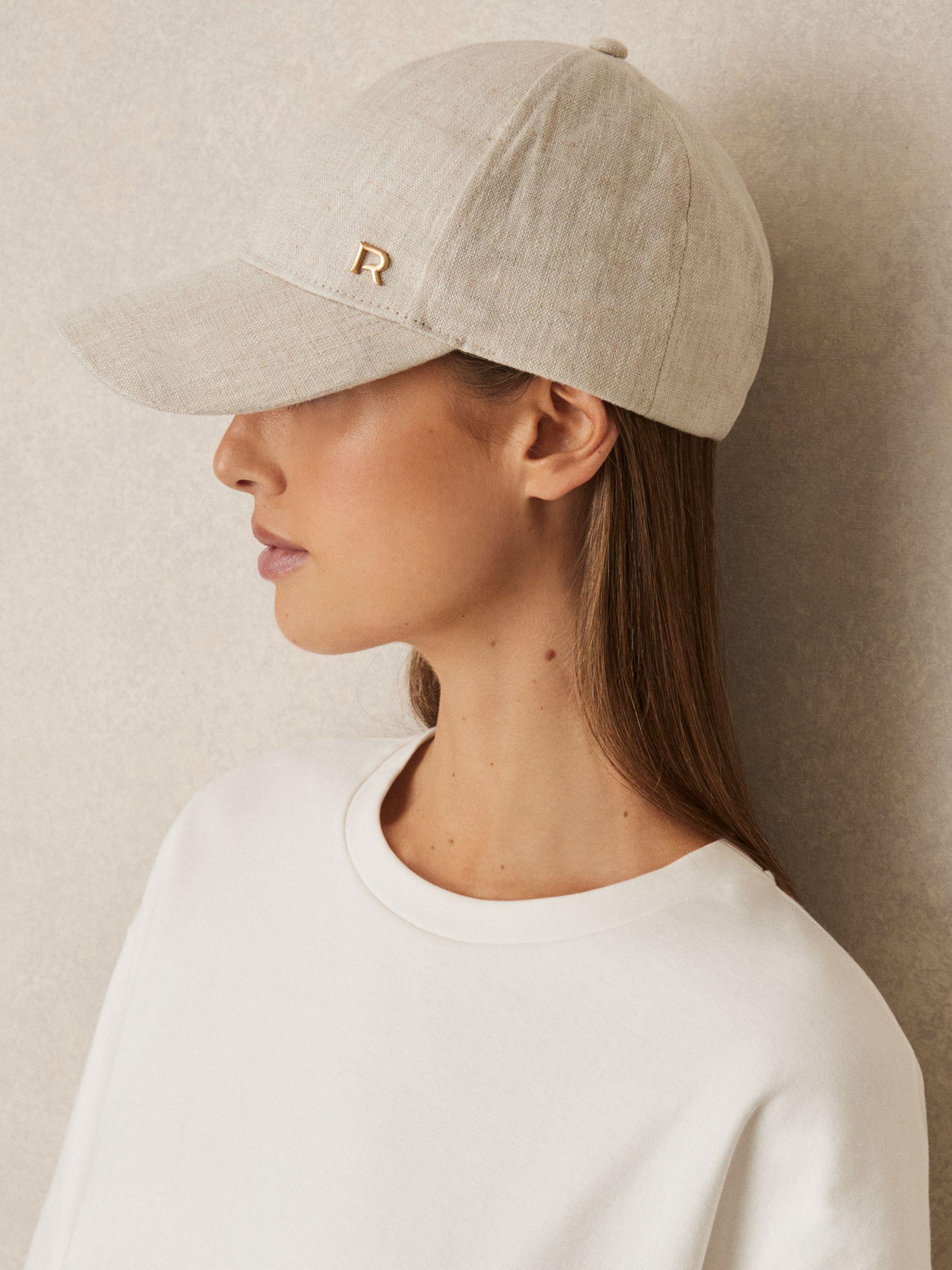 Linen Logo Baseball Cap in Neutral Product Image