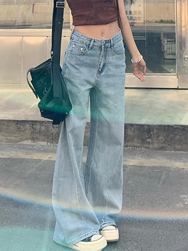 Side Seam Design Boyfriend Jeans Product Image