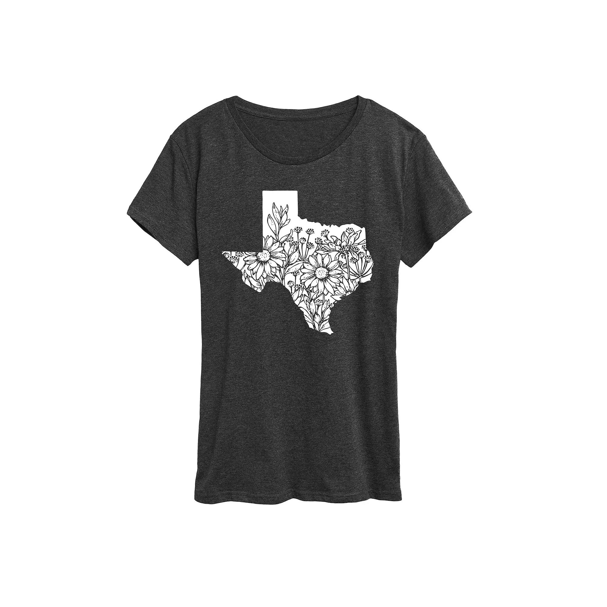 Women's Floral Texas Graphic Tee,  Product Image