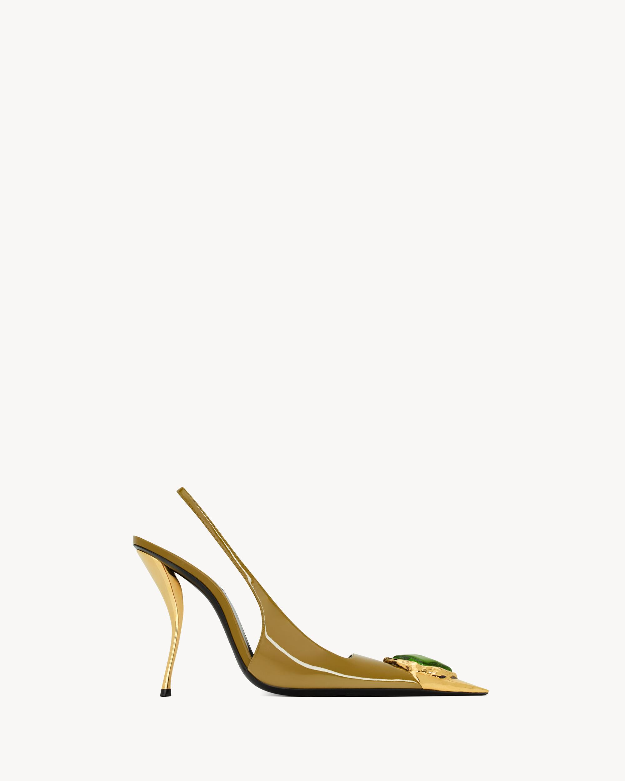 LOULOU slingback pumps in patent leather Product Image