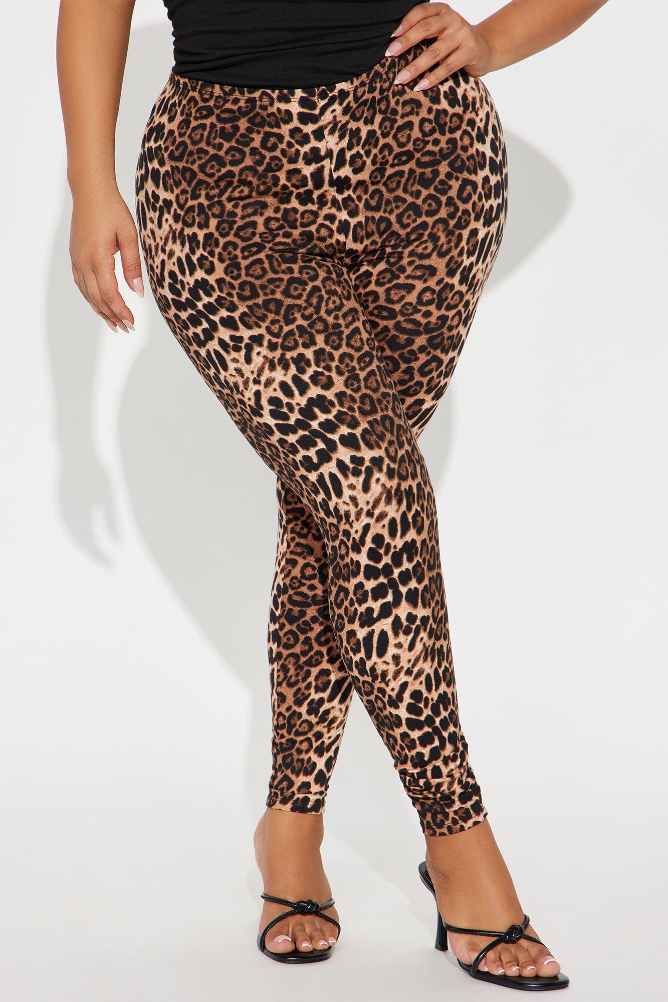 Unapologetically Fierce Leopard Butt Ruched Legging - Brown Combo Female Product Image