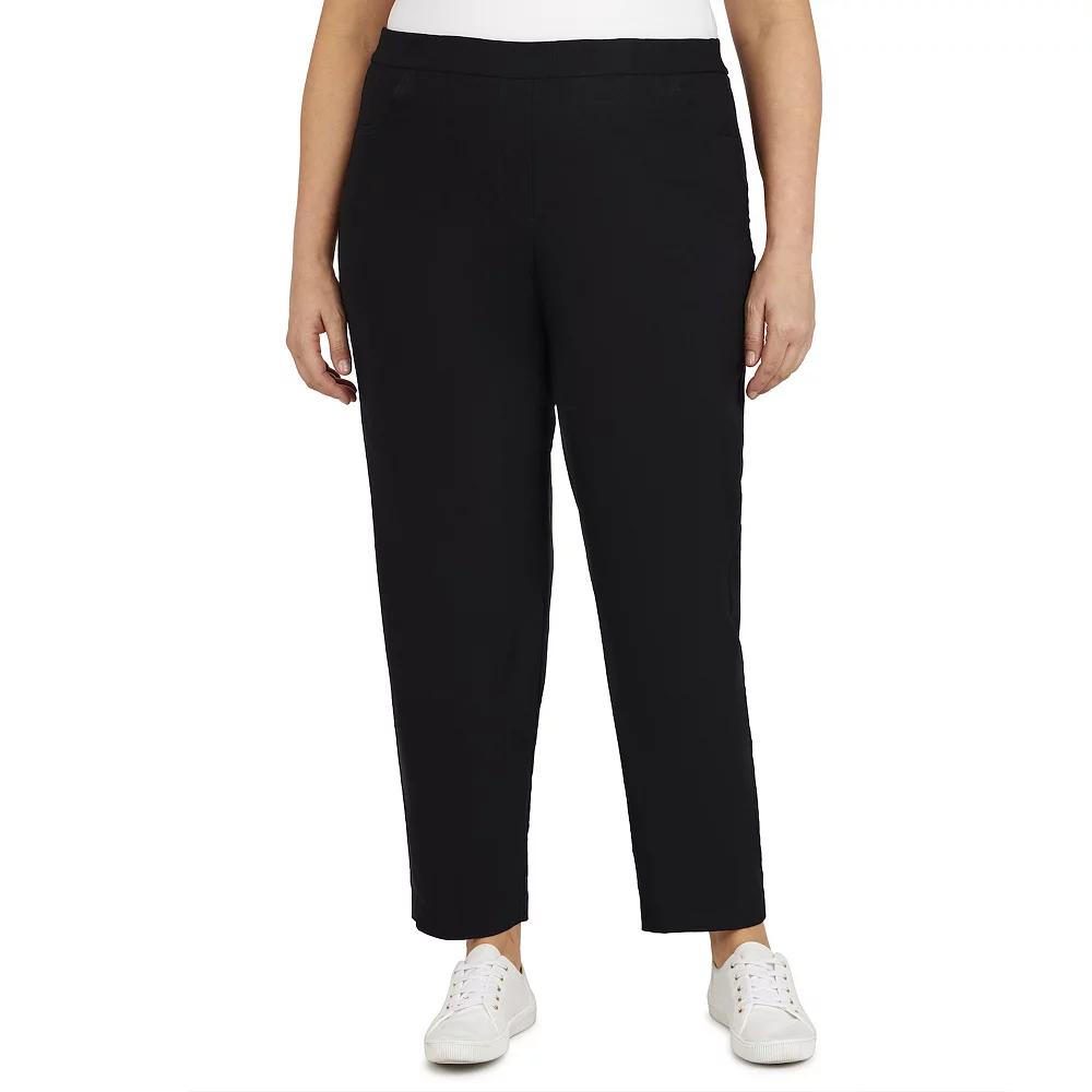 Plus Size Short Alfred Dunner Allure Pull On Ankle Pants, Womens Product Image