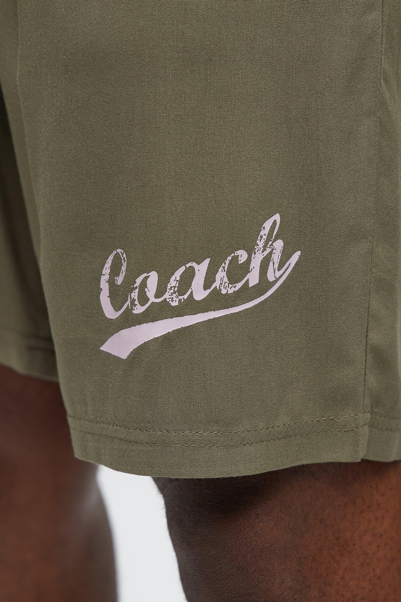 Relaxed Coach Shorts - Brown/combo Male Product Image