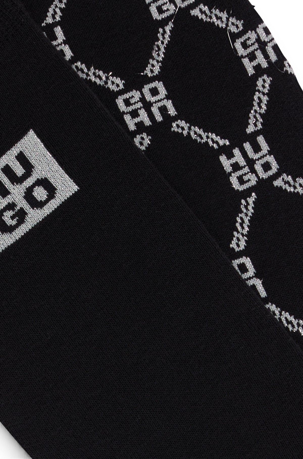 Two-pack of regular-length socks with glittery logos Product Image