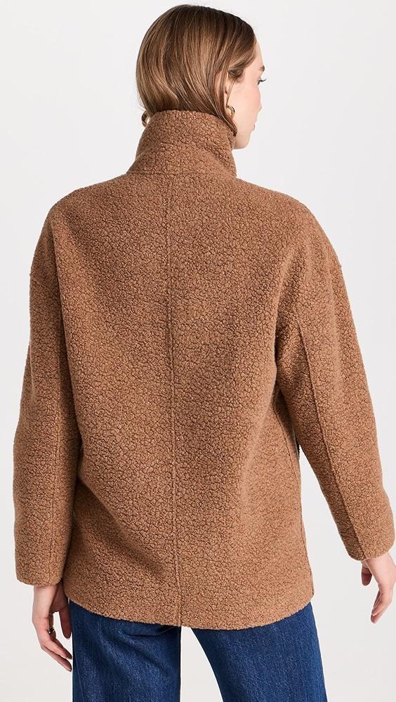 Harris Wharf London Cropped Funnel Jacket Boucle Jacket | Shopbop Product Image