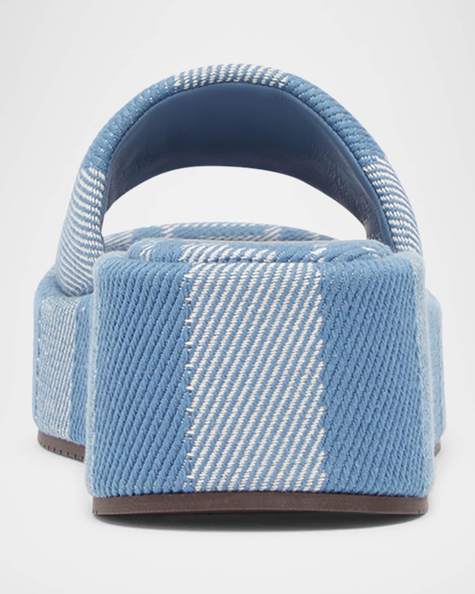 Sunshine Stripe Logo Platform Sandals Product Image