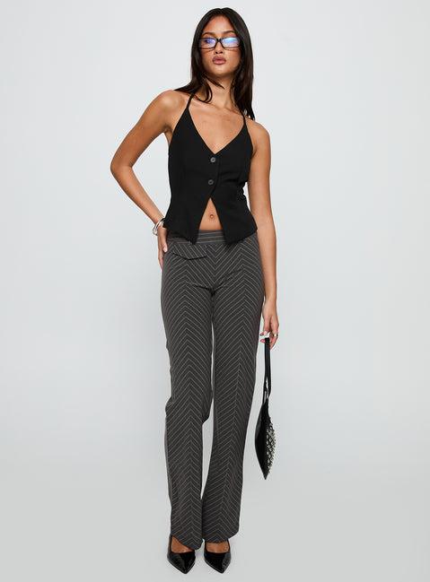 No Sleep Halter Top Black Product Image