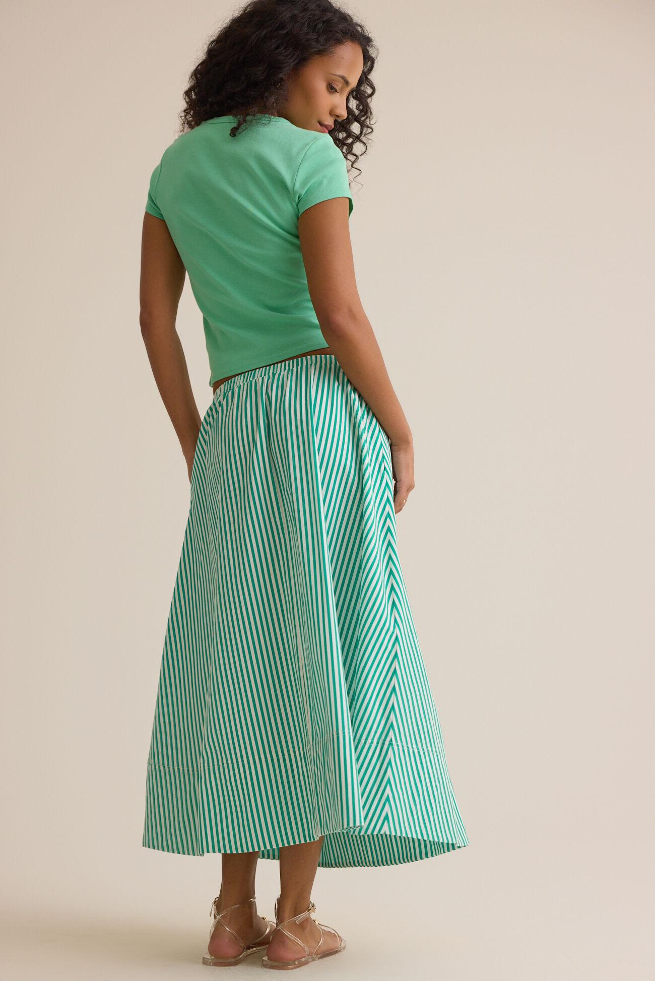 Sloane Stripe Midi Skirt Product Image