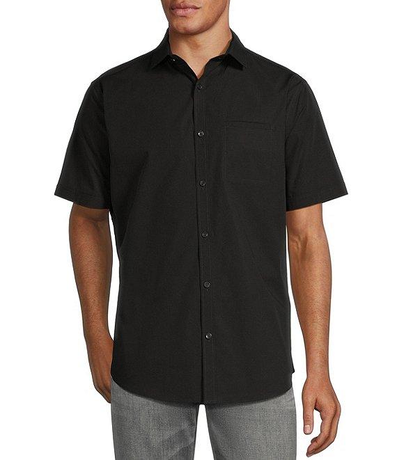 Murano Solid Poplin Short Sleeve Woven Shirt Product Image