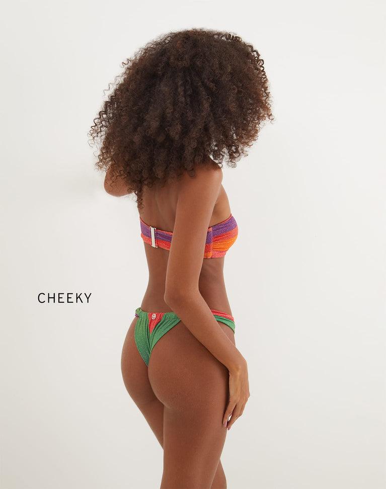 Lurex Jessie Bandeau Top - Heatwave Product Image