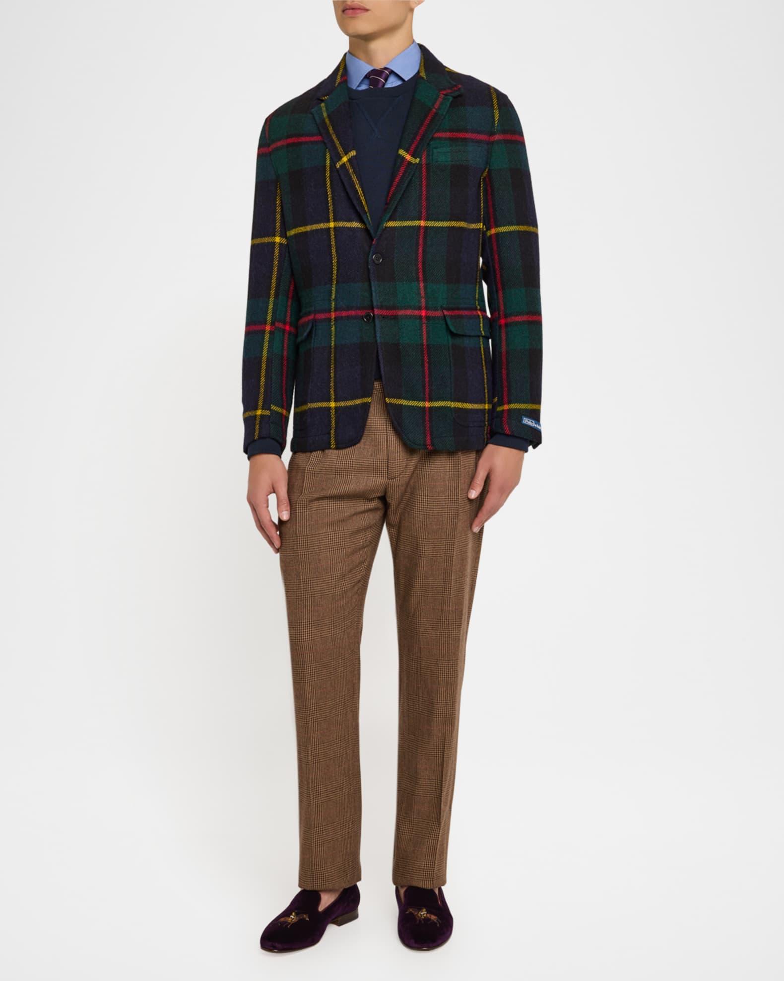 Men's Alonzo Embroidered Velvet Slippers Product Image