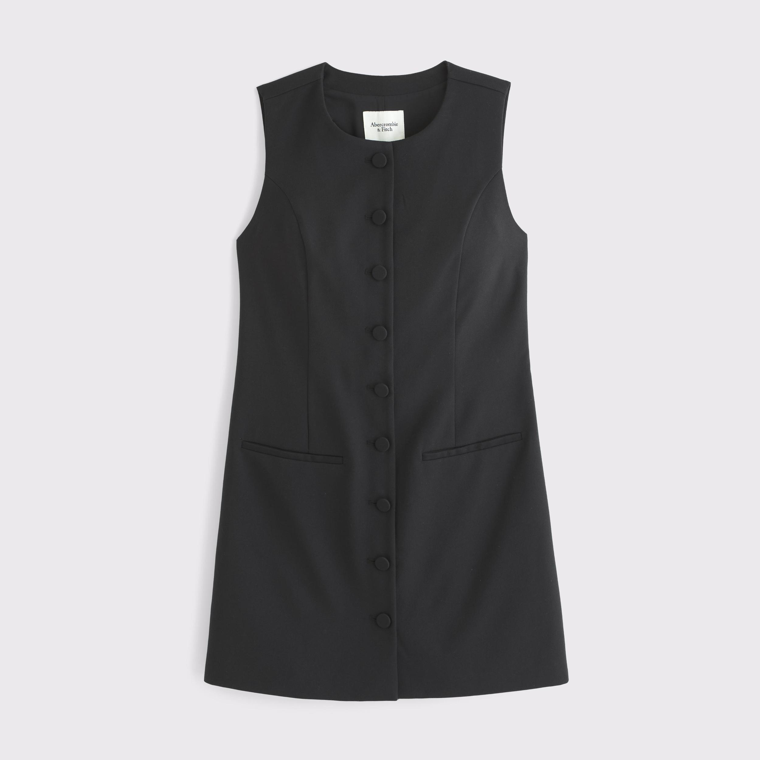 The A&F Mara High-Neck Vest Mini Dress Product Image