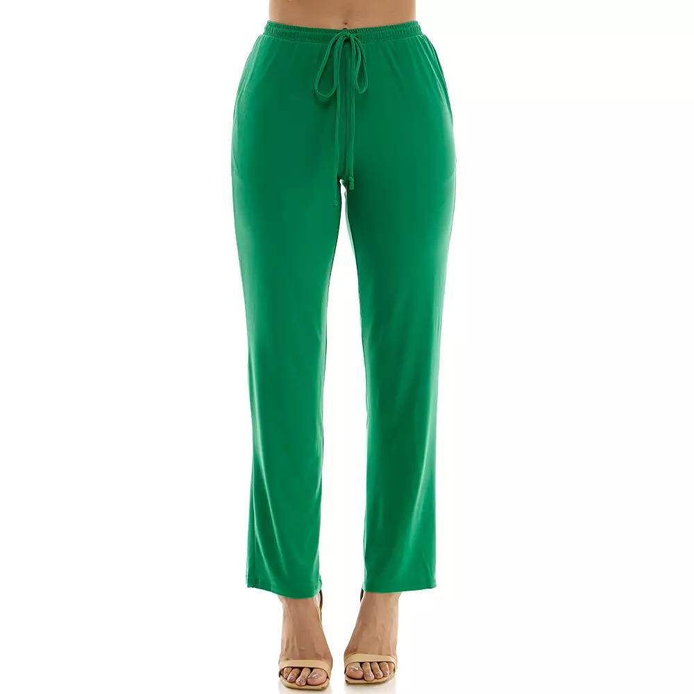 Women's Nina Leonard Classic Drawstring Pant,  Product Image