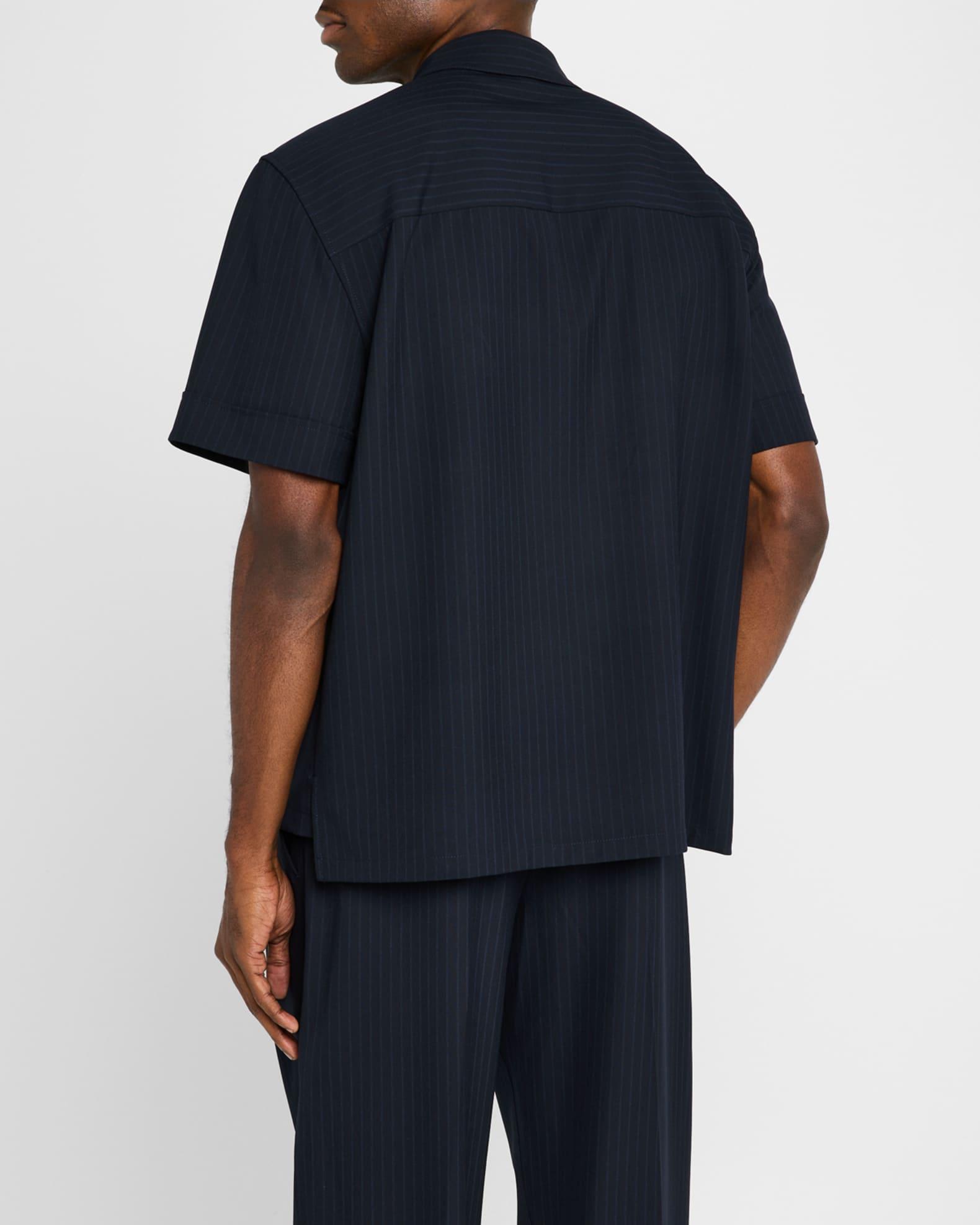 Men's Ranaldo Pinstripe Popover Shirt Product Image