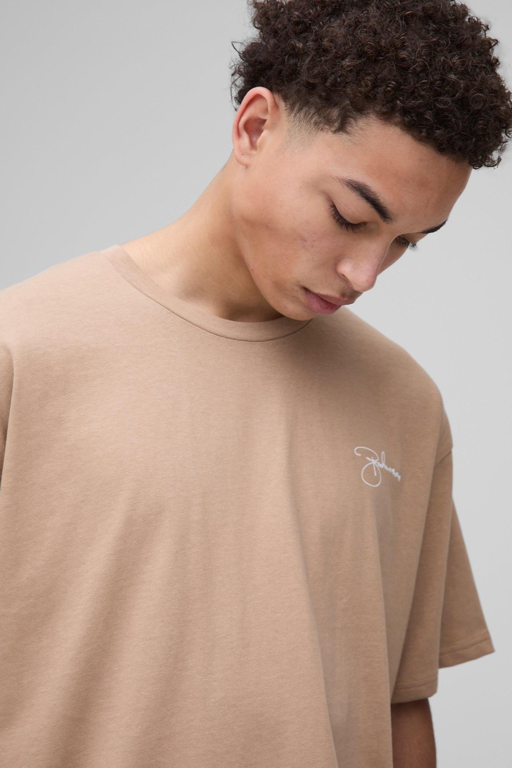 ABODE Heavyweight Oversized Print T-Shirt | boohooMAN USA Product Image