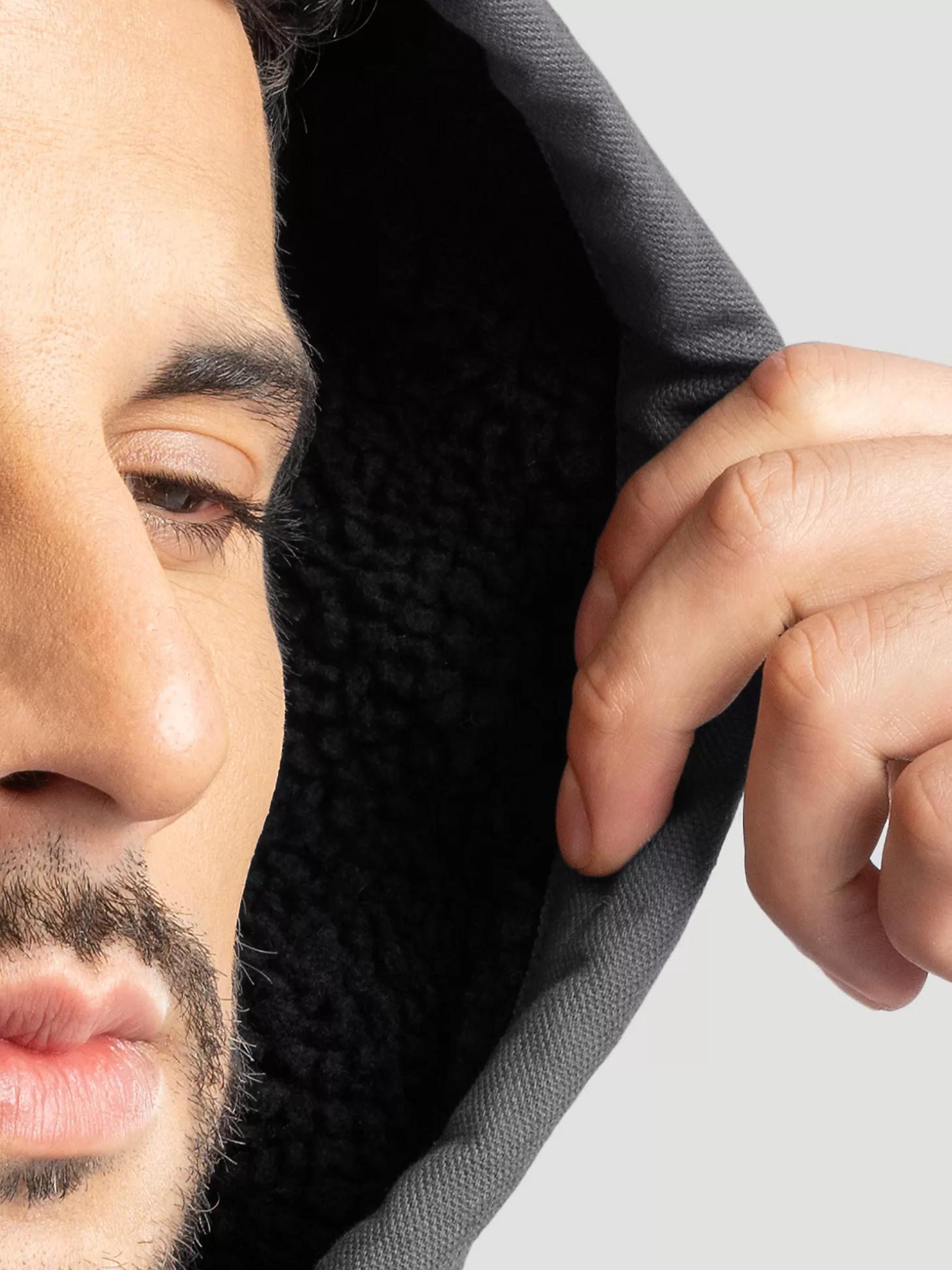 Men's RIGGS Workwear® Hooded Sherpa Lined Vest in Charcoal Product Image