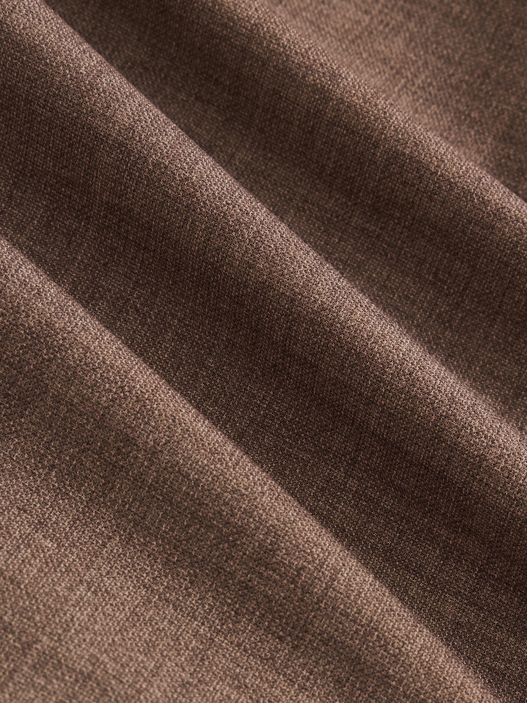 Slim-Fit Double-Breasted Textured Suit Blazer With Wool in Brown Product Image