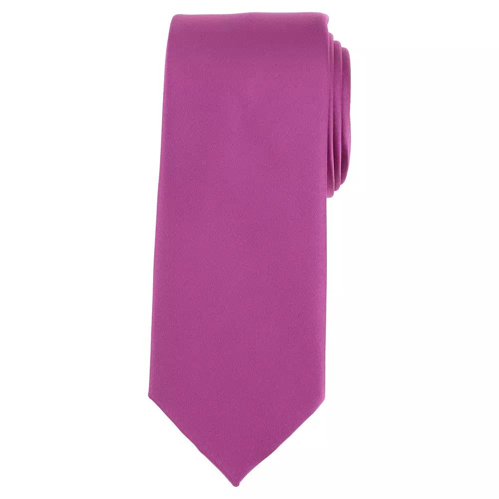 Men's Bespoke Solid Sateen Tie, Gold Sateen Product Image