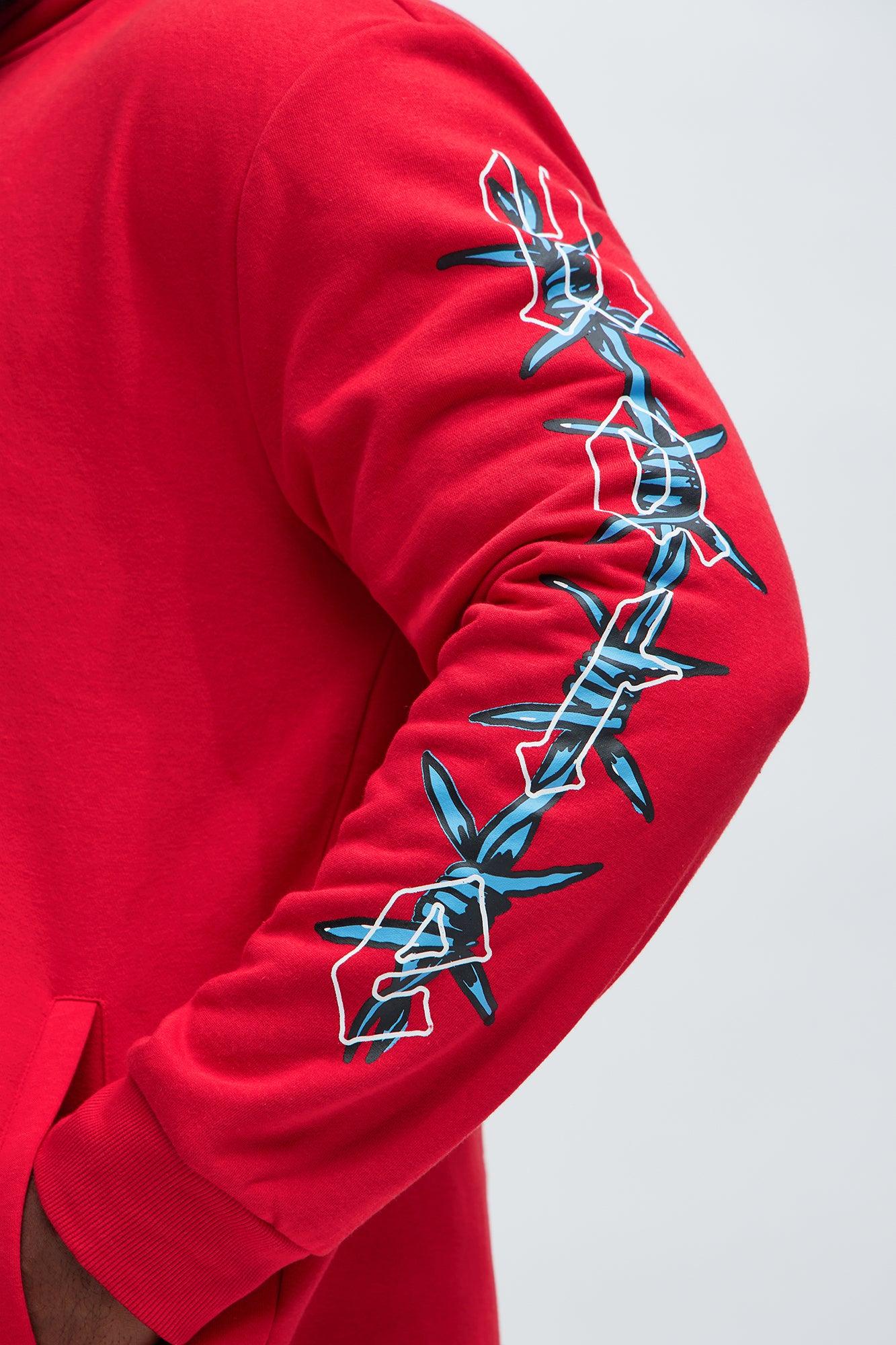 Love The Hate Hoodie - Red Product Image