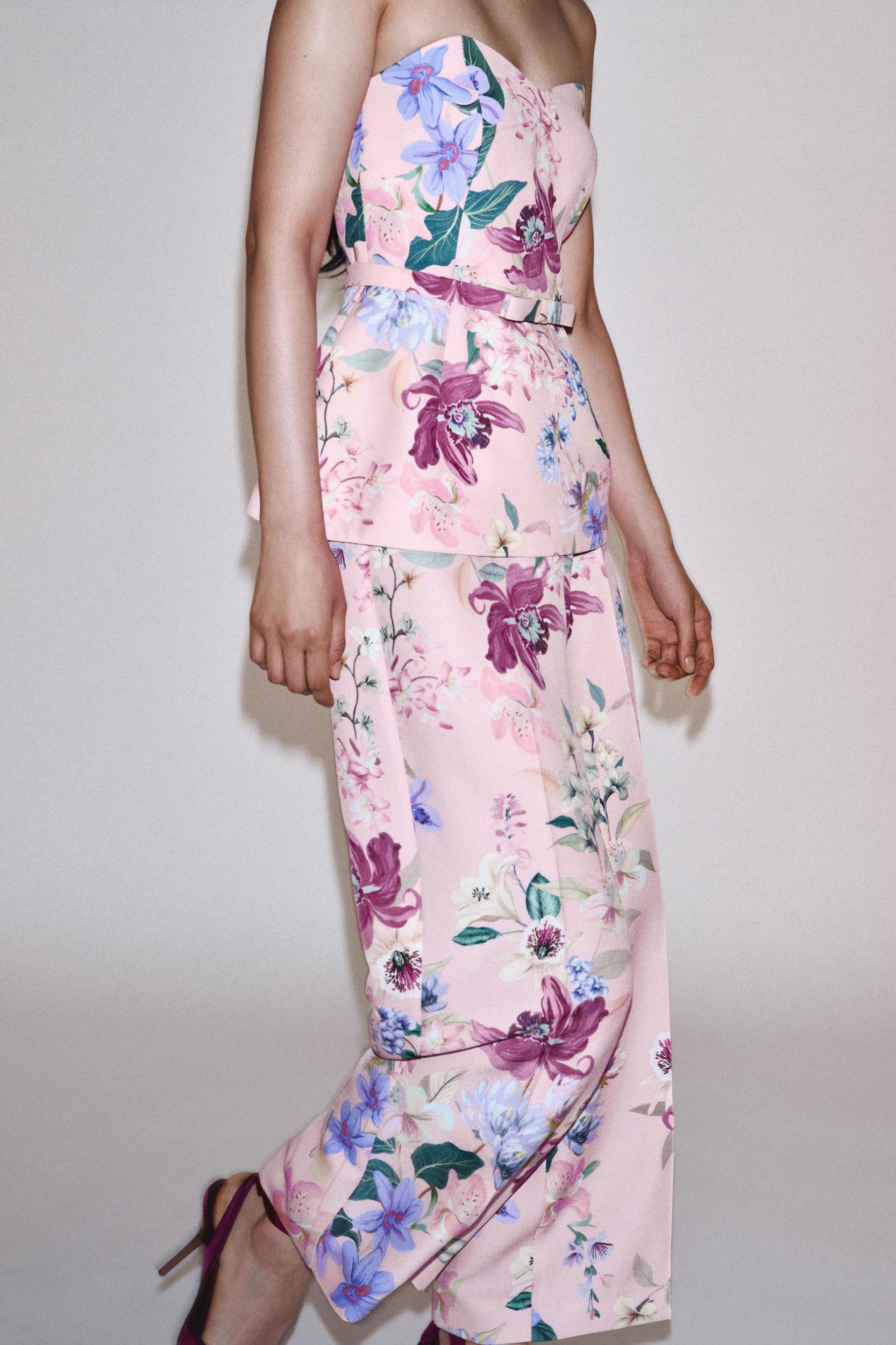 FLORAL PRINT PANTS Product Image